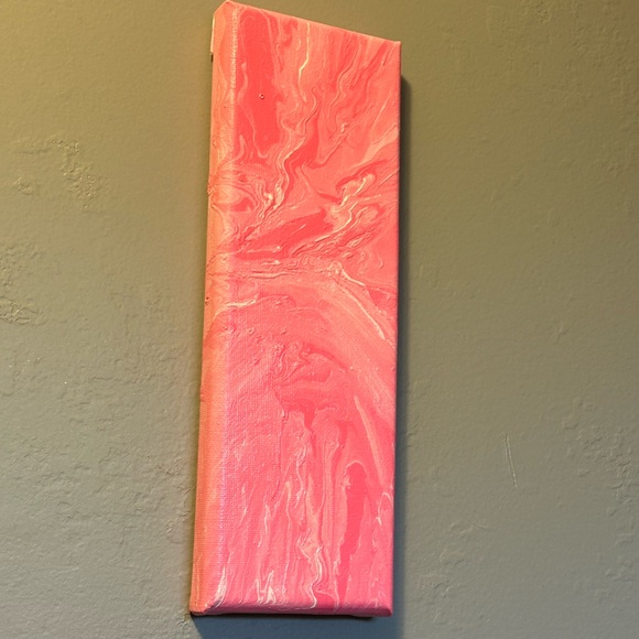 Abstract “We Wear Pink” Original Painting - Picture 5 of 11